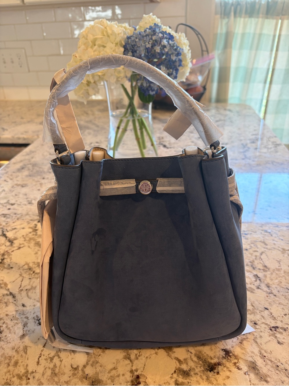 Tory Burch Romy Nubuck Bucket Bag - Picture 7 of 11